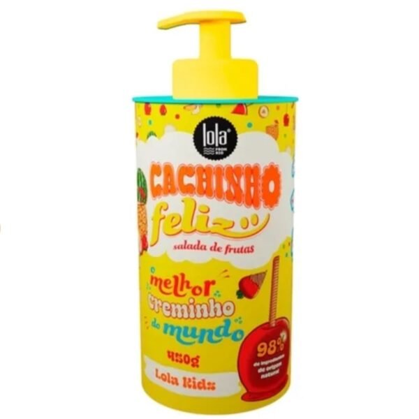 كريم تصفيف الشعربالفواكه  للاطفال + 3 سنوات cachino feliz salada de frutas 480ml