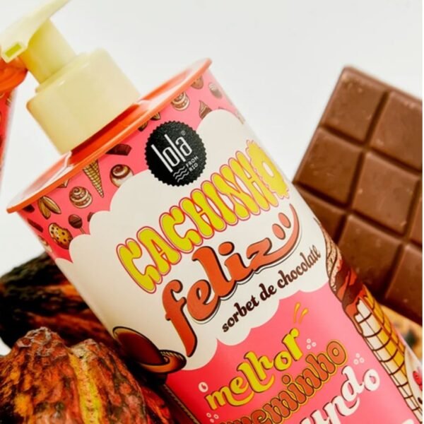 كريم تصفيف الشعر للأطفال برائحة   الشوكولاتة Cachino feliz sorbets de chocolate 480ml