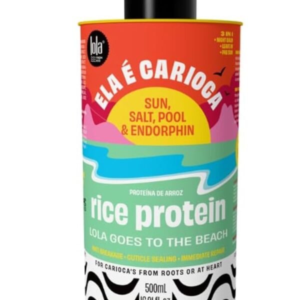 كريم بروتين الارز لحمايه الشعر قبل او بعد  التعرض للشمس او البحر او الكلور ELA E CARIOCA PROTEINE 500ml